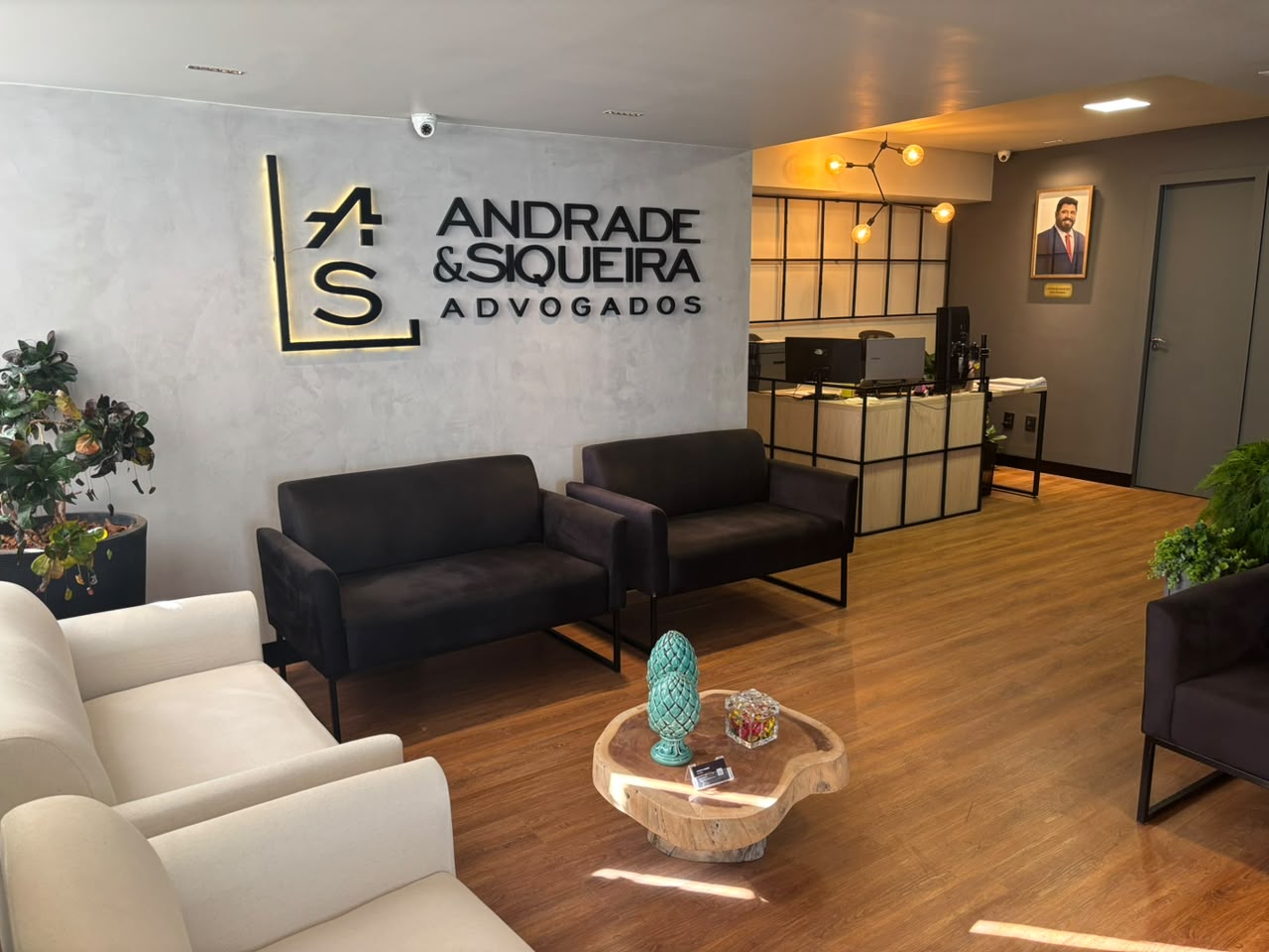 Recepção da sede do escritório em Recife